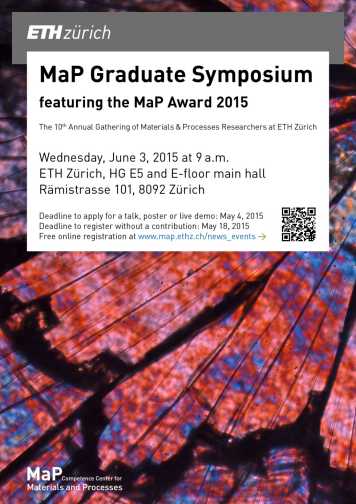 Enlarged view: poster of MaP Graduate Symposium 2015